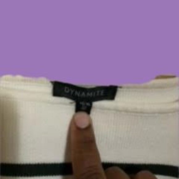 Dynamite - Crop top green and white - XL - 25 $ - Picture 3 of 5